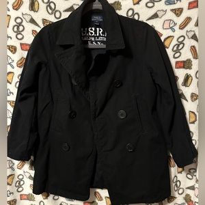 Polo Ralph Lauren kids size medium cotton peacoat